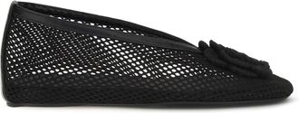 Ganni Womens Ballerina Shoes Jenny Black Upper Viscose