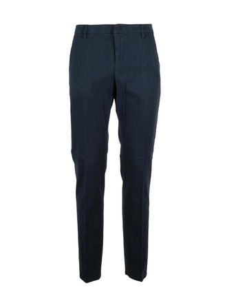 Dondup Blue Spiritissimo Tailored Stretch Cotton Trousers