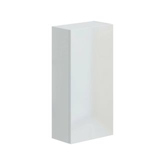 Dmora Dmora - Armario Mural Croskey, Taquilla Suspendida, Gabinete De Pared, Armario Auxiliar Multifuncional, 30x16 H60 Cm, Blanco Brillante