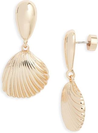 Nordstrom Scallop Shell Drop Earrings in Gold at Nordstrom