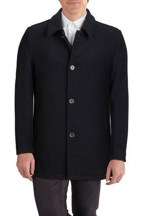 Cole Haan Wool Blend Plush Car Coat in Navy at Nordstrom Rack, Size Xx-Large