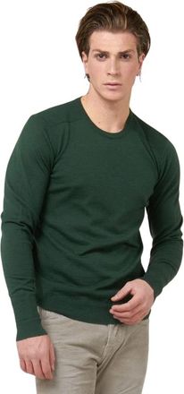 Gas Sweatshirts & Hoodies - Heren - Ronde hals truien - Groen - 2XL - Wol - Truien & Vesten