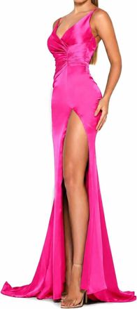 Portia & Scarlett Hugo Gown In Hot Pink