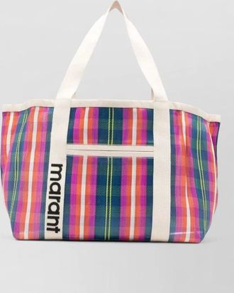 Isabel Marant darwen striped tote bag