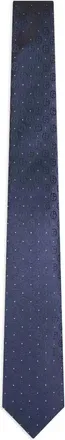 Giorgio Armani Cravatta con motivo monogramma - Blu