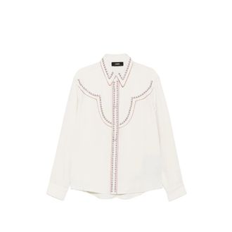 Amiri Eyelet-embellished Western Shirt