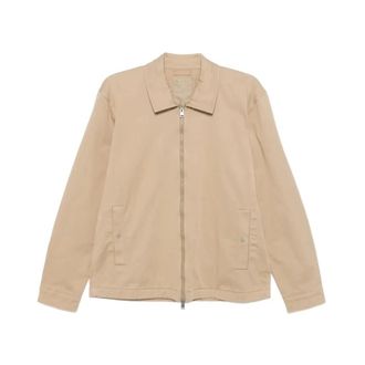 Woolrich Cotton Twill Timber Overshirt - Heren - Zomerjassen - Beige - 2XL - Katoen - Jassen