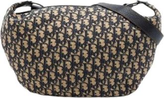 Dior Pre-owned Vintage Crossbody Bag - Dames - Vintage Schoudertas - Blauw - ONE Size - Leer - Vintage