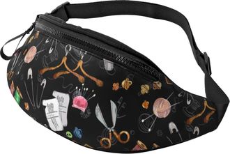Generic Sewing Machine Pattern Bum Bags Belt Bag Lightweight Bumbags For Walking Women Running 14X35Cm