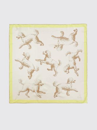 Jacquemus Square Designer Silk Scarf with a Vibrant Abstract All-Over Print