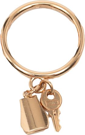 Hermès Rose Gold Kelly Clochette Ring 4.75
