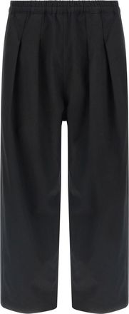 Maison Margiela Cotton Trousers Pantaloni Nero-Uomo