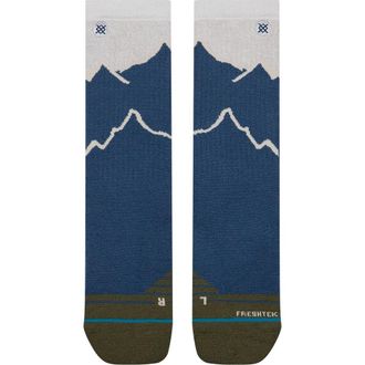 Stance Peaking Hike Crew Socks in Navy at Nordstrom, Size Large