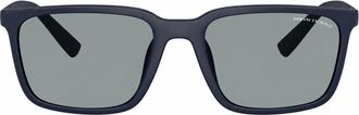 A|X Armani Exchange AX 4172SU 8181/1 57mm Unisex Rectangle Sunglasses