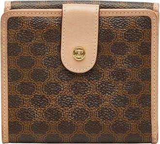 Celine Brown Pvc Leather Wallet (Bi-Fold) (Pre-Owned)