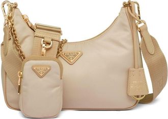 Prada Re-Edition 2005 shoulder bag - women - Recycled Nylon - OS - Neutrals
