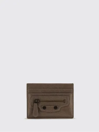Balenciaga Portacarte di credito Le Cagole in pelle Arena