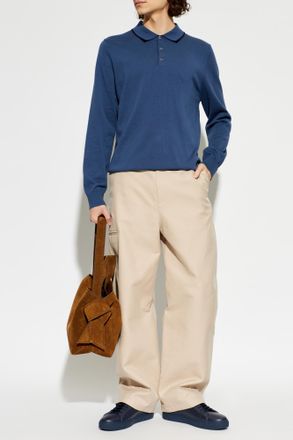 Paul Smith Long-sleeve Polo, Mens, Blue