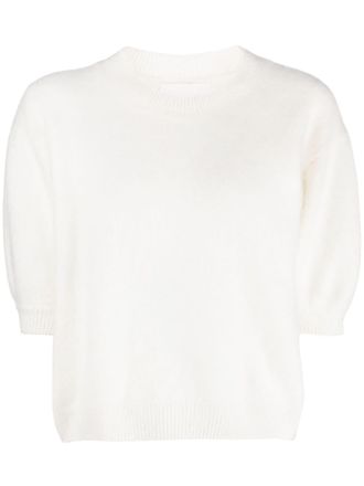 Lisa Yang Juniper short-sleeve sweater - women - Cashmere - 1 - Neutrals