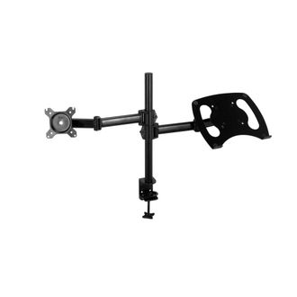 hjh OFFICE Soporte de monitor acero negro