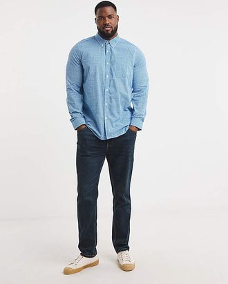 Jacamo Long Sleeve Gingham Shirt