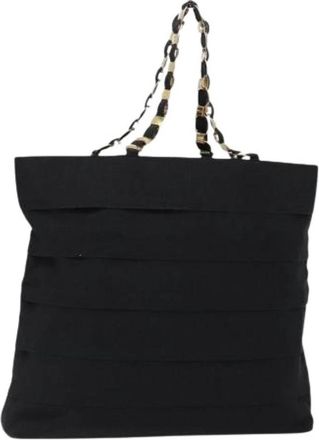 Ferragamo Pre-owned Canvas shoulder-bags - Dames - Vintage Shopper - Zwart - ONE Size - Vintage