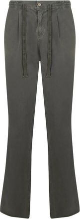 Fedeli Wijde broek - Heren - Straight fit broeken - Groen - XL - Katoen - Broeken