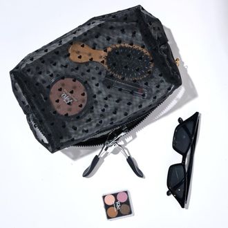 Urban Expression See Through You Cosmetic & Travel Organizer Pouch in Black at Nordstrom