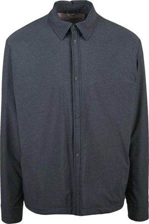 Herno Jassen, Heren, Grijs, L, Polyester, Herno overhemdjas