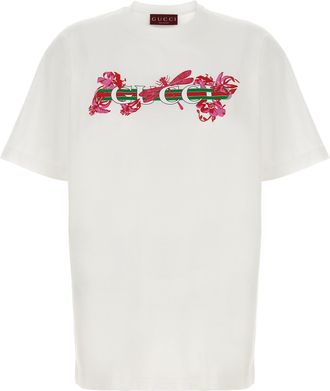 コットンジャージー プリント Tシャツホワイト | GUCCI公式