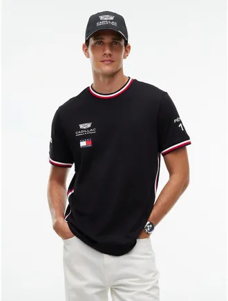 Tommy Hilfiger Mens Tommy x Cadillac F1 Team Driver 11 Replica T-Shirt - Black - XXL