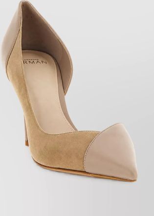 Alexandre Birman leather asymmetric dorsay pumps