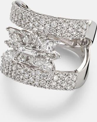 Yeprem 18kt white gold (750/1000) ring with diamonds