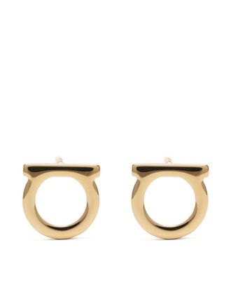 Ferragamo Golden Gancini Earrings