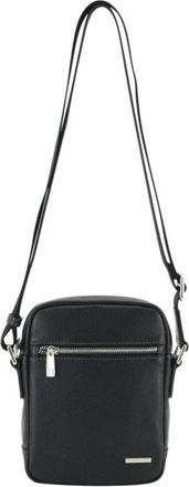 Pourchet Chris Crossbody Bag - Heren - Schoudertassen - Zwart - ONE Size - Leer - Tassen