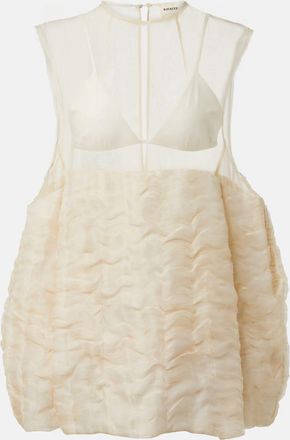 Khaite Abito corto Blair in misto lino e seta