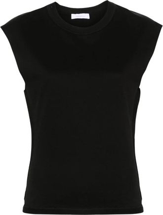 Paco Rabanne Mouwloze tops - Dames - Tops zonder mouwen - Zwart - L - Katoen - Tops