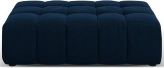 BLOOMINGLOFT Grosser Design Sitzpouf Chicago 102 x 80 cm, Samtbezug