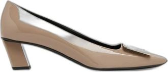 Roger Vivier D&eacute;collet&eacute; Belle Vivier in pelle verniciata - - Shoes - Donna - Grigio - 36 EU