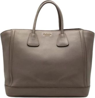 Prada Pre-owned Tote Bags, female, Gray, Size: ONE SIZE Pre-owned Vintage Tote Bag