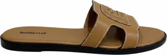 Lola Cruz Womens Berry Open Toe Sandals In Brown