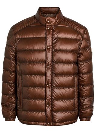 Moncler Selves Quilted Shell Jacket - Brown - 5 (UK44 / Xxl)