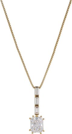Nadri Chateau Cubic Zirconia Pendant Necklace in Gold at Nordstrom Rack