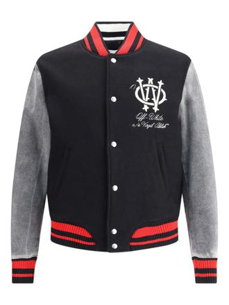 Off-white Varsity buttoned Jacket - men - Fabric - 50 - Black