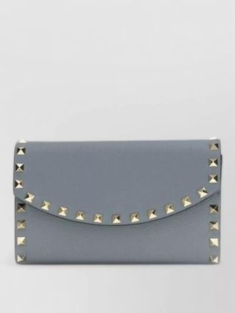Valentino Garavani calf leather bos taurus chain wallet