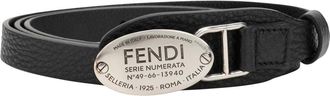 Fendi FF Riem - Dames - Accessoires - Zwart - Maat: 85 CM Leer