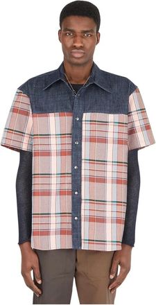 (di)vision Hybrid Denim Shirt - Heren - Korte mouwen Overhemden - Veelkleurig - XL - Denim - Overhemden