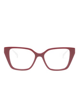 Gucci cat-eye frame - unisex - Acetate - 51 - Brown