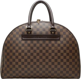 Louis Vuitton Damier Brown Pvc Leather Boston Bag (Pre-Owned)