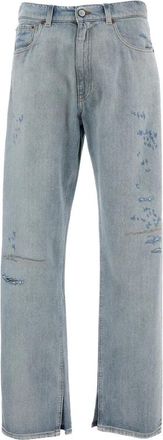 Maison Margiela Straight Jeans - Heren - Regular Fit Jeans - Blauw - W31 - Katoen - Jeans
